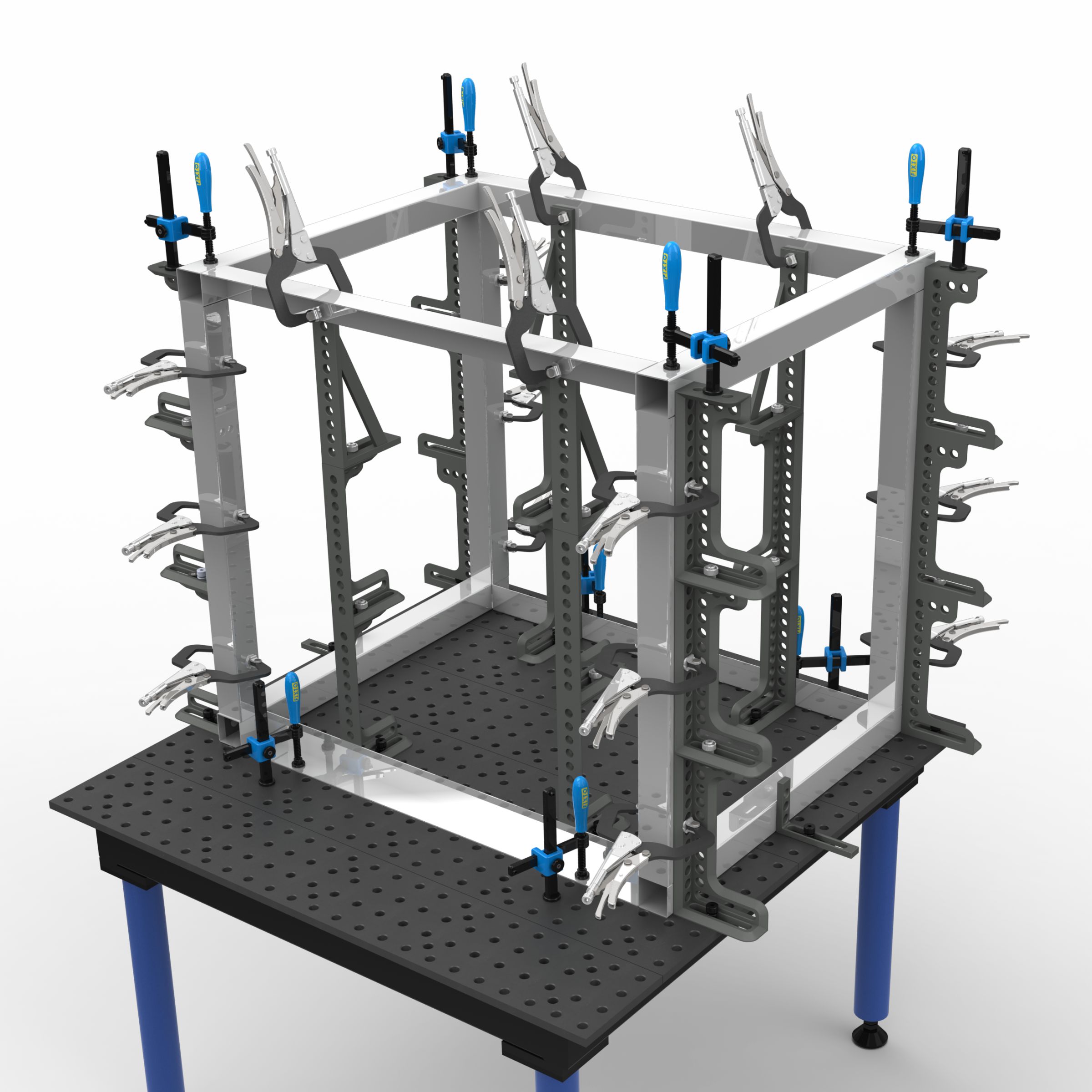 D16 2D SLOTTED MODULAR WELDING TABLE